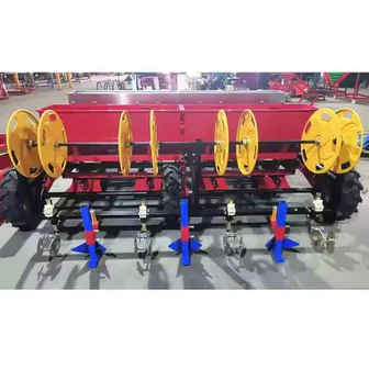 خط معالجة الثوم 7ROWS 8ROWS 10 ROWS PTATO PLANTER COMBO مسافة قابلة للتعديل 15 مم معدات مزرعة للجرار الأوتوماتيكي بذرة البذر المزرعة